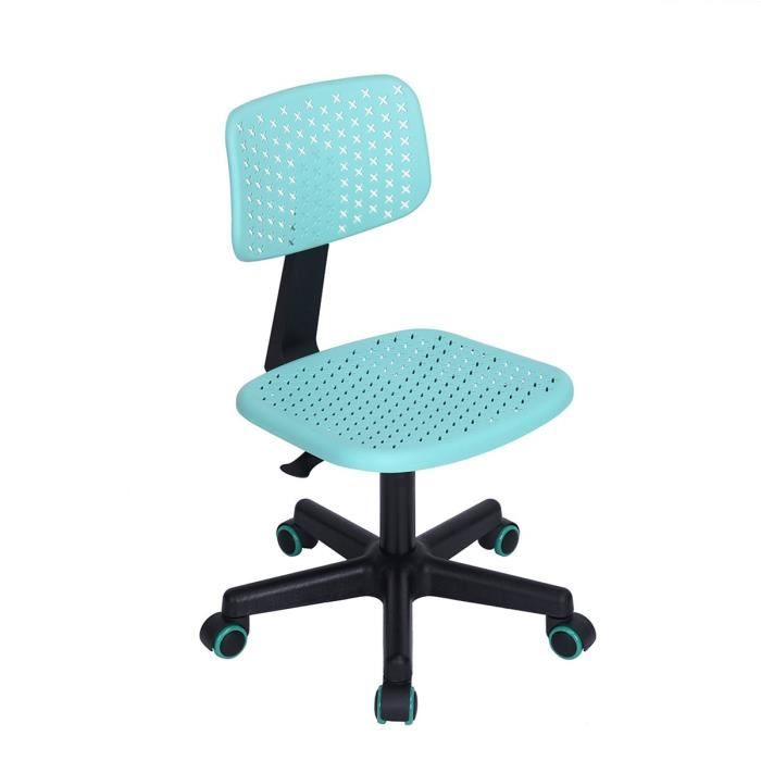 Chaise De Bureau Pivotante Hauteur Reglable Bleu Turquoise Achat Vente Chaise De Bureau Soldes Sur Cdiscount Des Le 20 Janvier Cdiscount