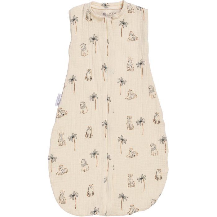 Gigoteuse demmaillotage 2-en-1 - CANDIDE - 55 cm - 0/3 mois - Blanc imprimé lange tigre