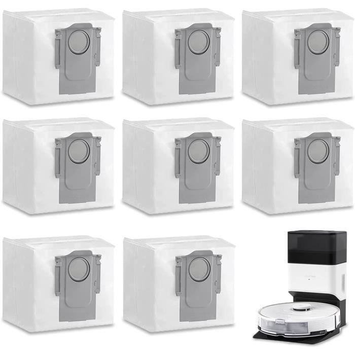Sacs à Poussière 3,5 L Pour Robots Xiaomi X10, X20+, M30, M40 - Lot De 10 - Filtration 5 Couches - 3