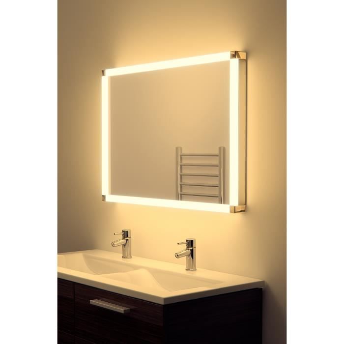 Miroir Salle De Bain Capteur K329 Antibuee Prise Rasoir Glow