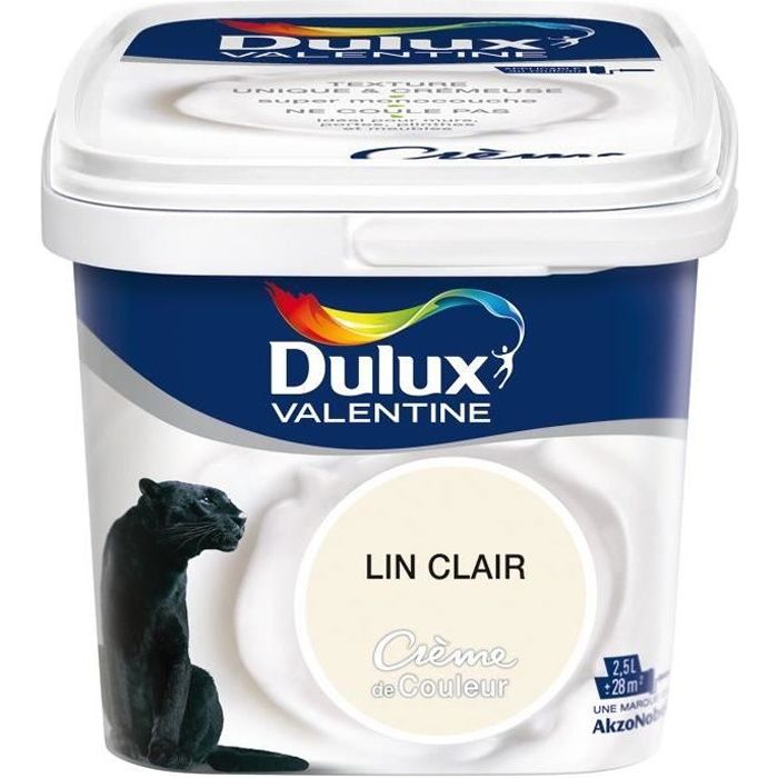 Peinture Creme De Couleur 2 5 L Lin Clair Achat Vente