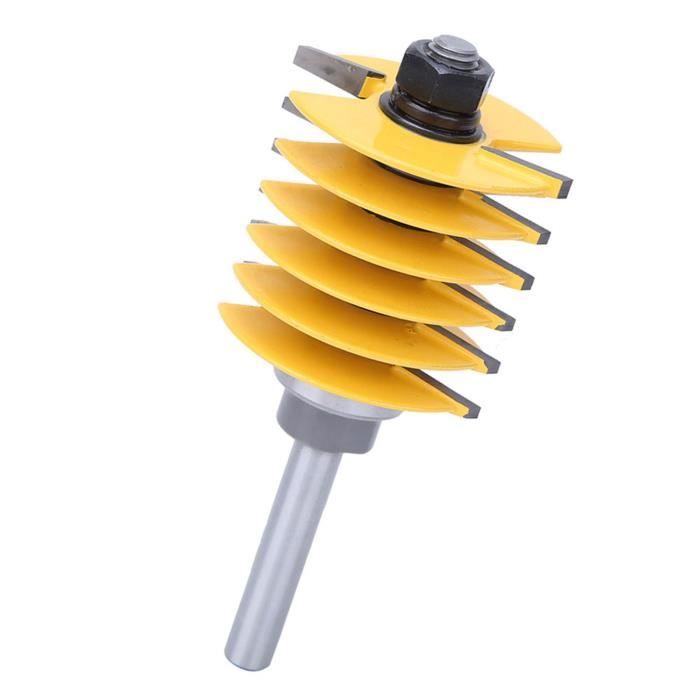 Fraise à Bois Pour Assemblage à Tenons - Tige 8mm, Diamètre 46mm - Pour Portes D'armoire, étagères - Anti-recul, Coupe Précise