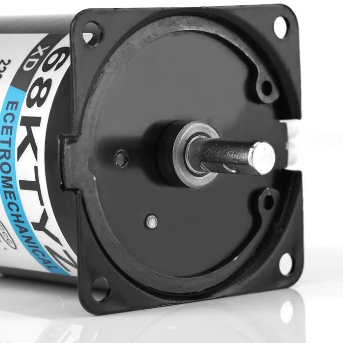 68KTYZ Mini Permanent Magneet Synchrone Motor 220 V 28 W 68-KTYZ AC Transmissiemotor 2,5/5/10/15/20/30/50/60/80/110 rpm (Maat: 10rpm geen beugel