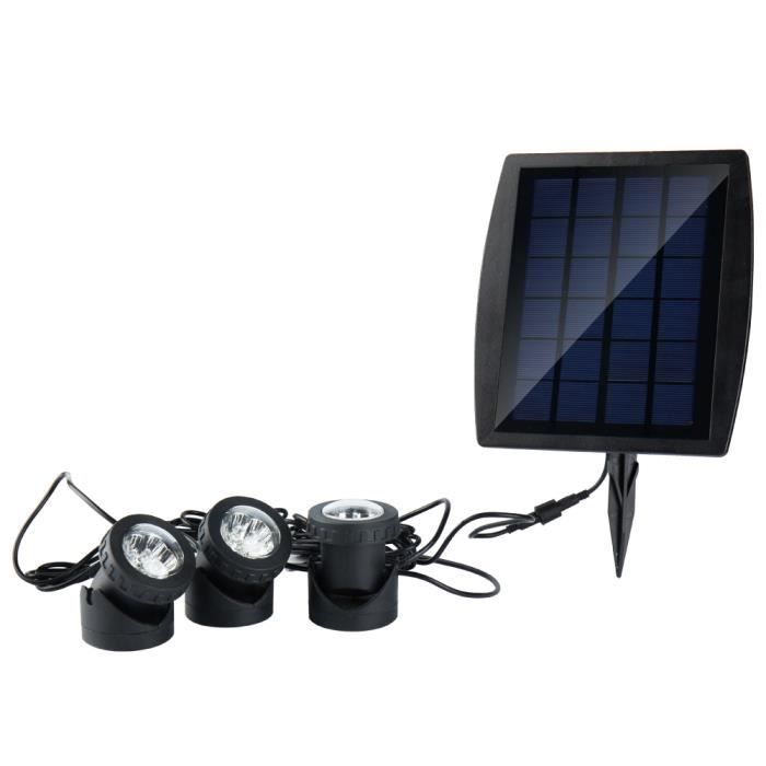 Spot Solaire Projecteur Led Exterieur Rgb Ip68 Lampe Solaire De
