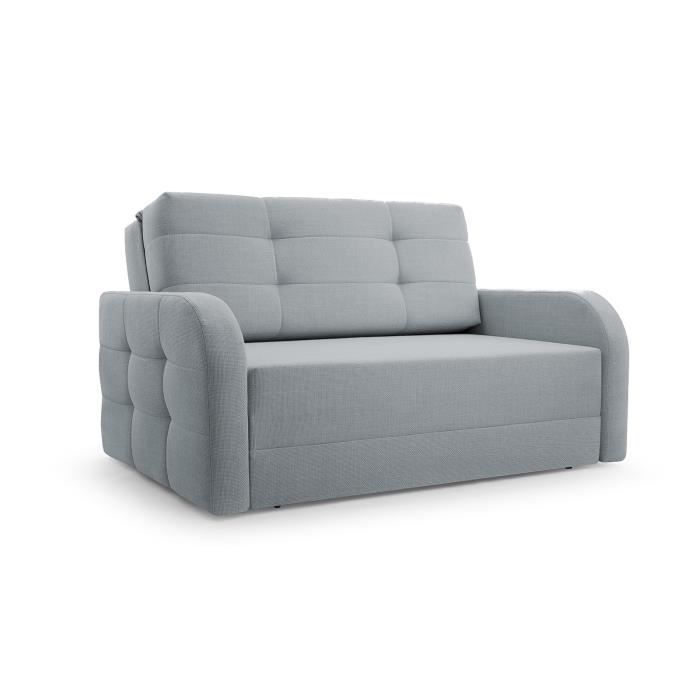 Canapé innovant avec fonction de couchage, meubles de salon, design élégant - Porto 120 - Gris clair (BRAGI 13)