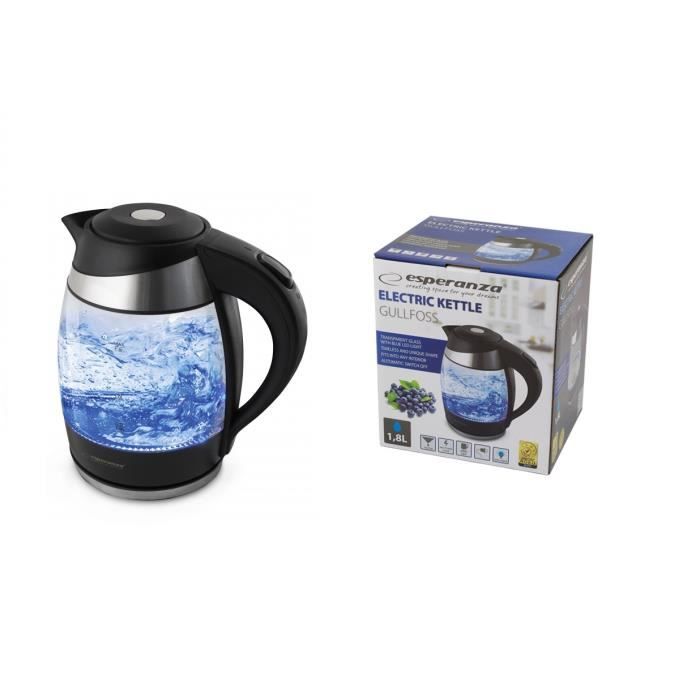 BOUILLOIRE ÉLECTRIQUE EN VERRE LED GULLFOSS 18 L