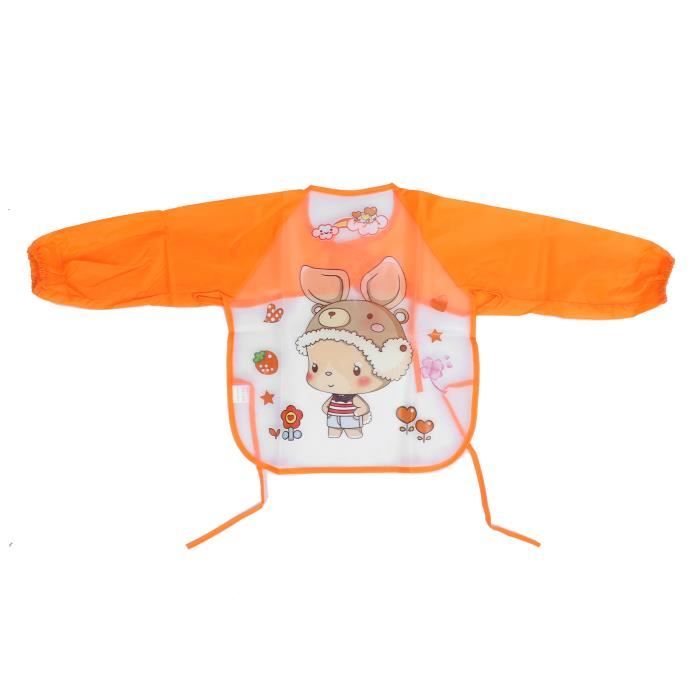 Tablier Enfant Cuisine Dessin Animé 6-12 Ans – Toile Imperméable, Poches Pratiques, Réglable Et Lavable