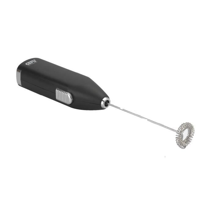 Mousseur à lait GEFU FINO 12720 - Noir - Acier inoxydable - Fonctionnement à piles