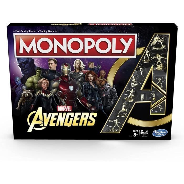 Jeu de plateau - HASBRO GAMING - Monopoly Avengers - Licence Marvel - A ...