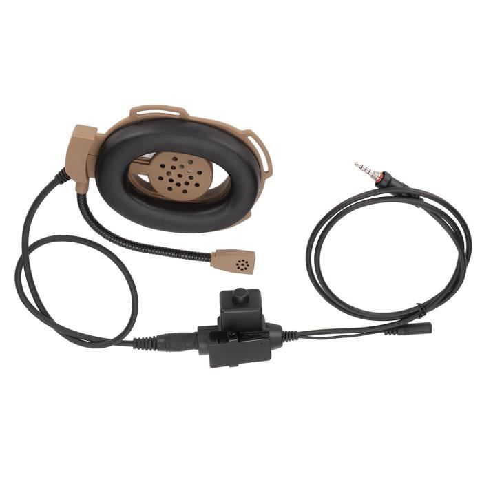 Casque Radio PTT U94 Adaptateur 2 Voies Push To Talk Pour Kenwood BaoFeng - 2 Broches