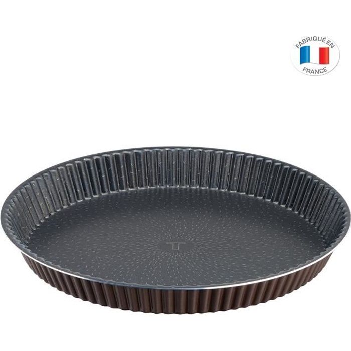 TEFAL J1608202 SUCCESS Moule à tarte 24cm, Revêtement antiadhésif sain, Démoulage parfait, Cuisson parfaite, Aluminium recyclé