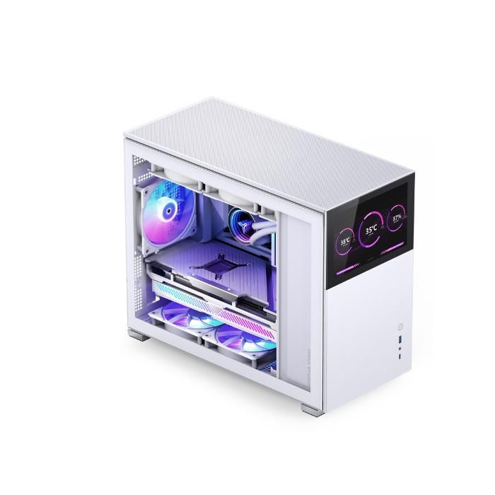 Boîtier - JONSBO - D31 - Verre trempé - Blanc - MATX