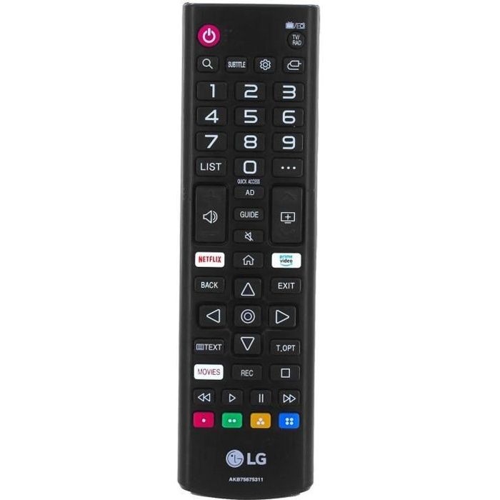 Télécommande d'origine pour TV Smart LED LG AKB75675311 - Cdiscount TV Son  Photo