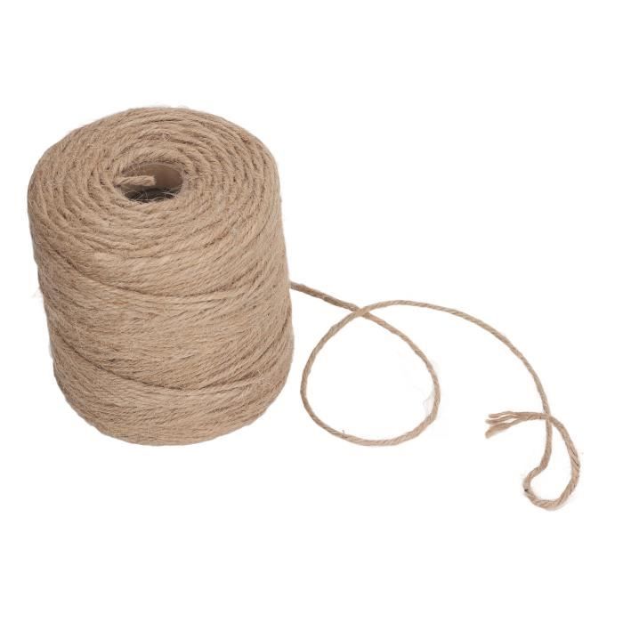 Anstore Lot De 2 Rouleaux De Ficelle De Jute Naturelle De 400