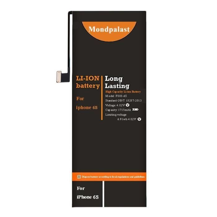 Batterie IPhone 6S Haute Capacité + Kit D'outils De Remplacement - Compatible Apple