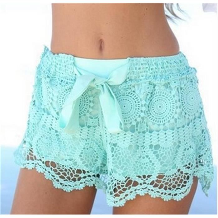 Short femme dentelle clearance