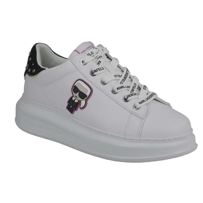 Basket dames Karl Lagerfeld Kapri Karl Iconic 3D blanche. 38