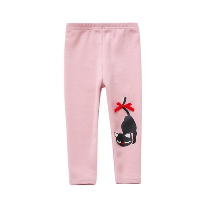 Tout Petit Bebe Fille Maigre Crayon Pantalons Chauds Enfants Chat D Hiver Stretchy Leggings Rose Rose Cdiscount Pret A Porter