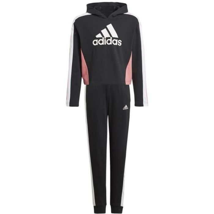 Survetement Enfant Fille Adidas Hoodedcrop Noir Rose Indoor Noir Cdiscount Pret a Porter