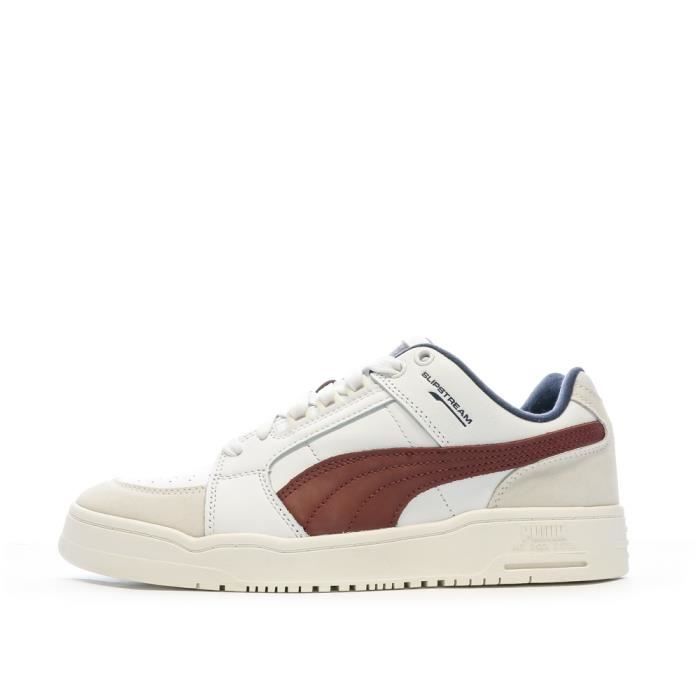 Puma Baskets Blanc/Bordeaux Homme Puma Slipstream Lo Retro