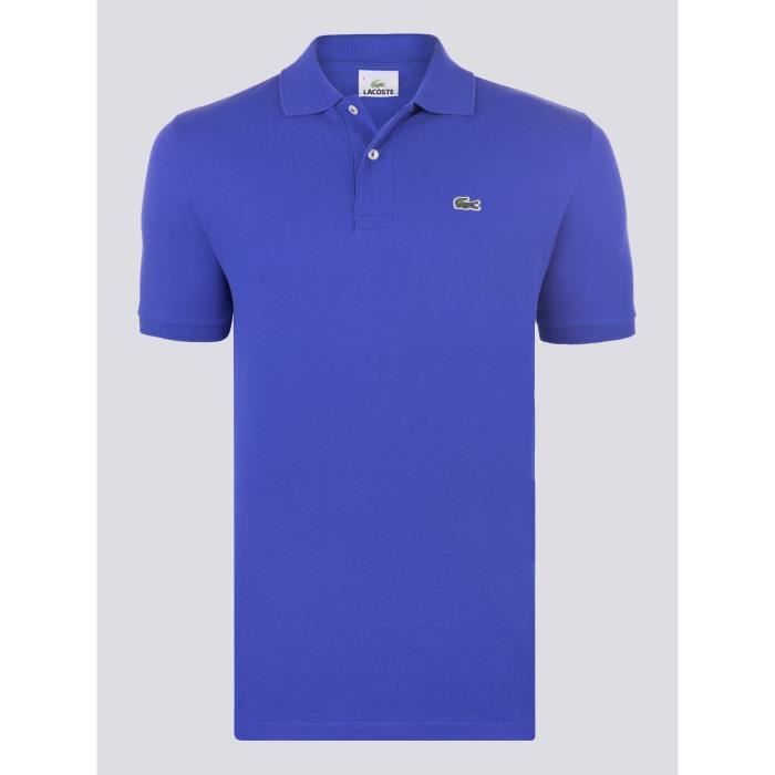 Polo bleu lacoste homme