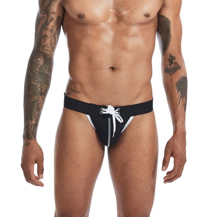 Boxer pour Homme sexy transparents voir a travers les chauds a imprime levres Noir Noir Cdiscount Pret a Porter