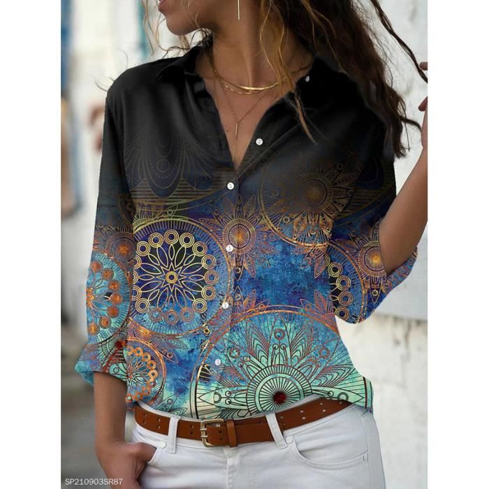 Haut Femme Automne Halloween - Tee-shirt Imprimé Citrouille Mignon - Manches Courtes, Style Rétro