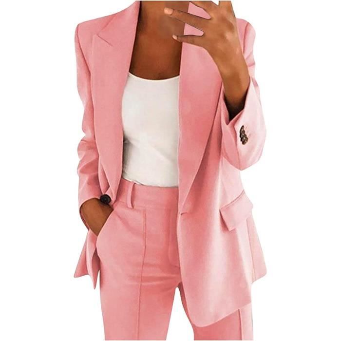Ensemble tailleur on sale femme rose