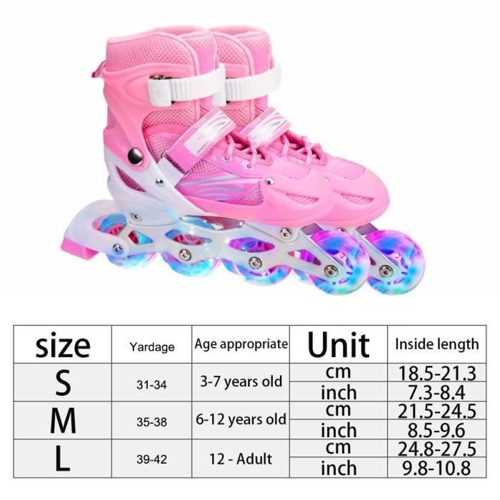 JajaHoho Patins à roulettes classiques holographiques à double rangée, quatre roues, patins à