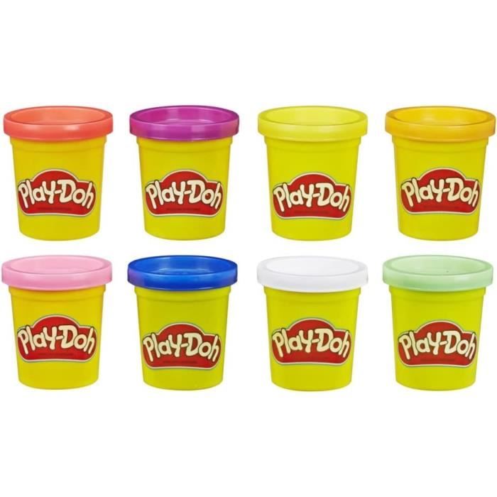 Jouet - PLAY DOH - 8 pots de pâte à modeler multicolores - Pour enfant à partir de 3 ans
