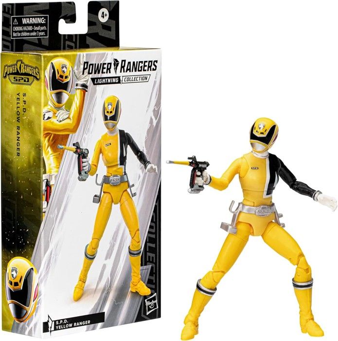 Figurine de collection POWER RANGERS Ranger jaune .P.D. 15 2 cm Accessoires inclus À partir de