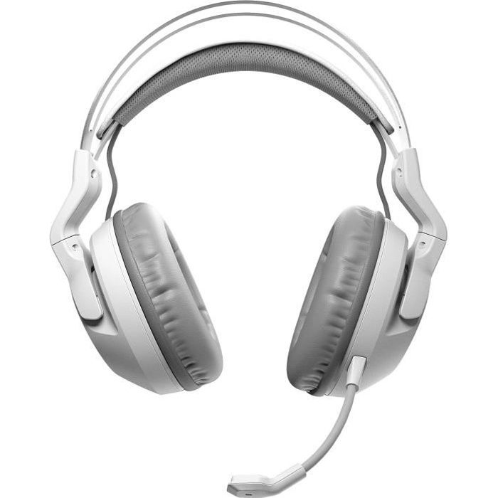 Casque-Micro Gaming ROCCAT ELO 7.1 Air Blanc - Technologie sans-fil Confort ultraléger