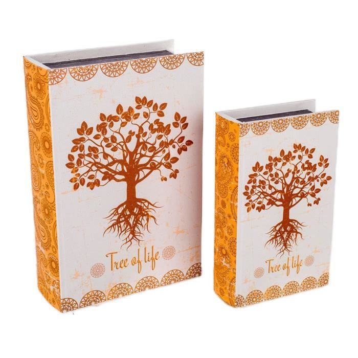3 Faux Livres Décoratifs Empilables - Boîtes De Rangement Secrètes - Carton Haute Qualité - Pour Salon, Chambre, Table Basse - 2