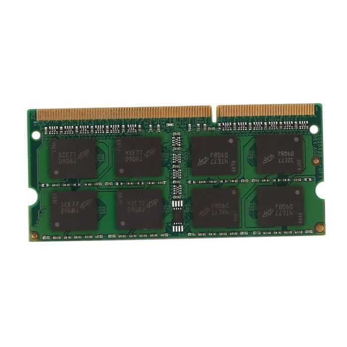 Kit RAM 8Go (2x4Go) DDR3L 1333MHz Pour PC Portable - Crucial - PC3L-10600 1.35V - Neuf Garanti