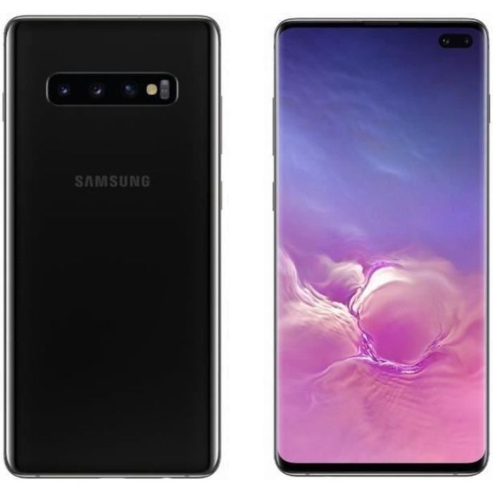 Top achat T&eacute;l&eacute;phone portable Samsung galaxy S10+ 128 Go Noir Prisme pas cher