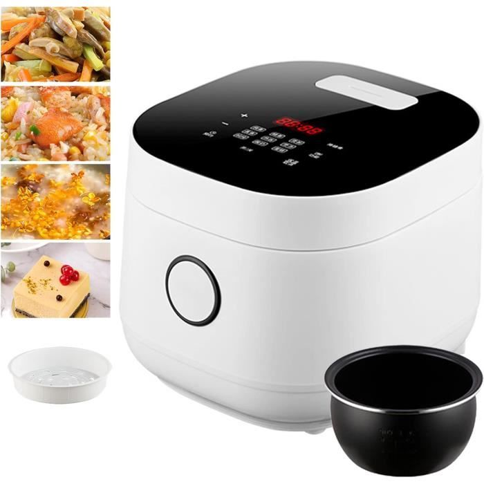 Mini Cuiseur À Riz De 1,2 L Avec Cuiseur Vapeur, Opération À Une Touche