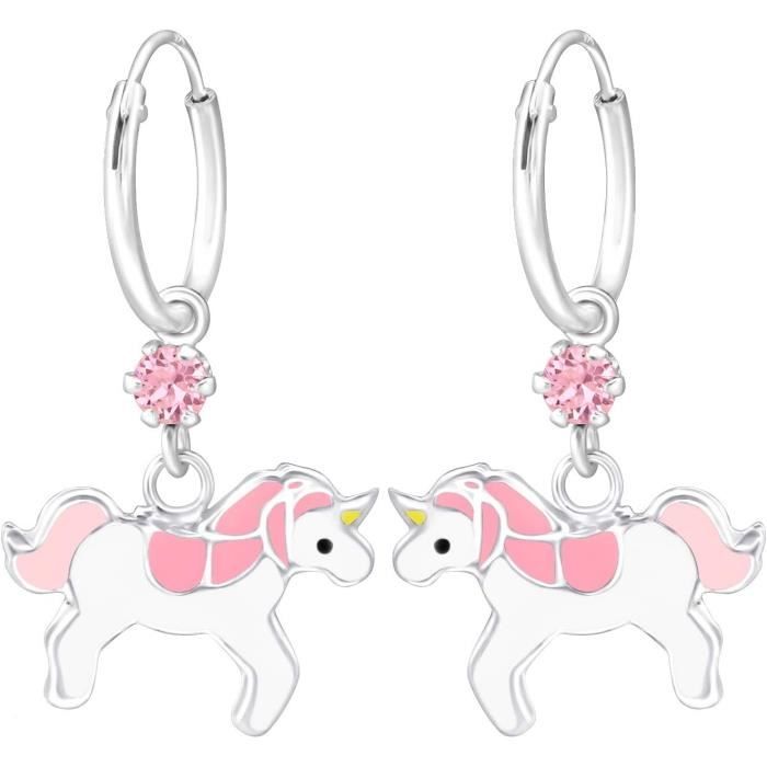 Boucles d'Oreilles Licorne Design Enfantin main image 0