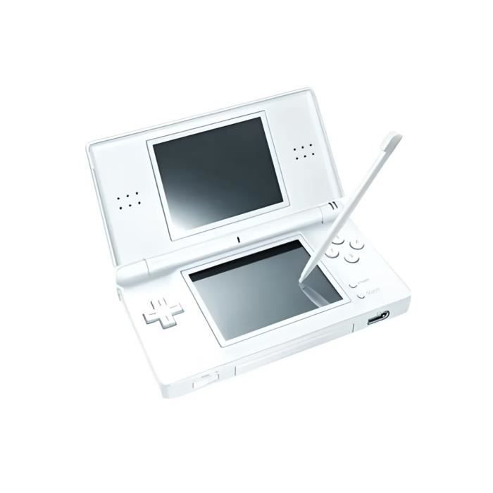 Console Portable - Nintendo - DS Lite - Blanche - 1 Jeu Inclus - Pochette de Protection - Sebthom