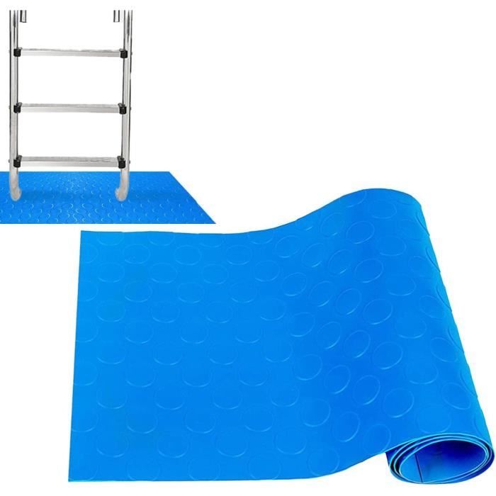 ZOMOFEW Tapis De Piscine Rond Blanc Prédécoupé De 7,3 M Pour Piscines Hors Sol De 7,3 M