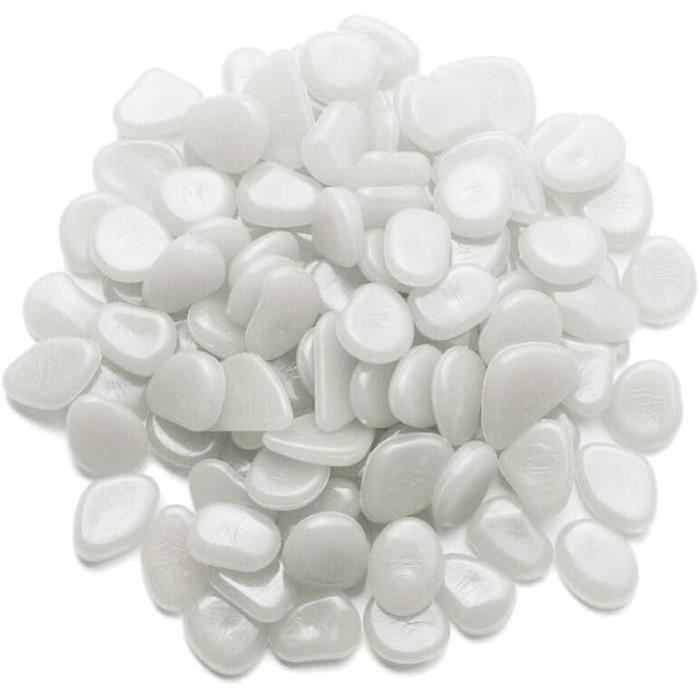 100 Pierres Lumineuses - Galets Brillants Dans Le Noir | 2-3cm | Pour Jardin, Aquarium, Décoration