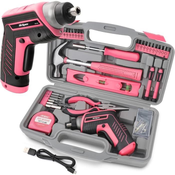 Ensemble de Perceuse Rose pour Femmes