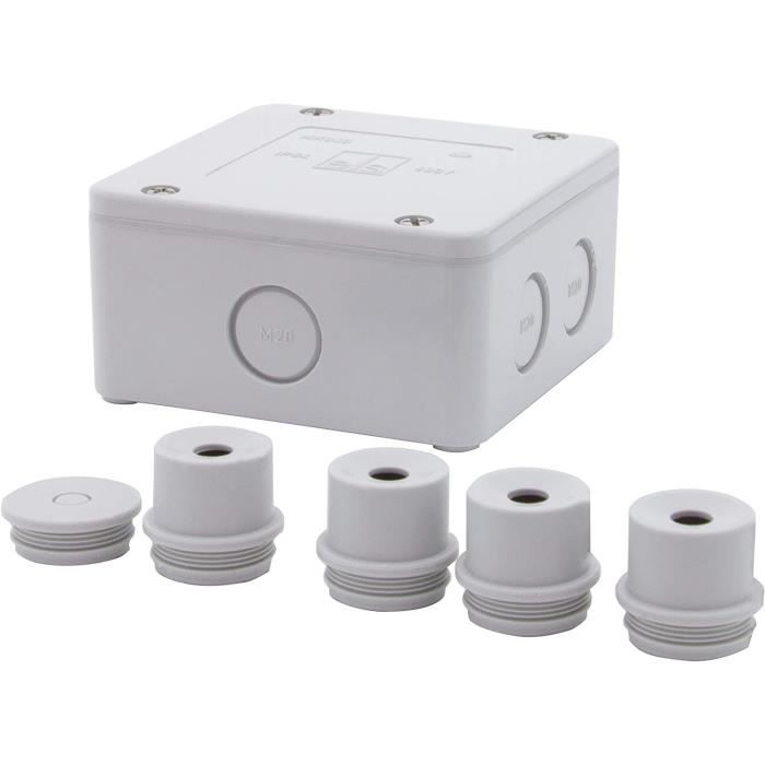 Boîte De Jonction étanche IP65 ABS - 200x120x113 Mm - Pour Installations électriques Extérieures, Industrielles - Vis Incluses