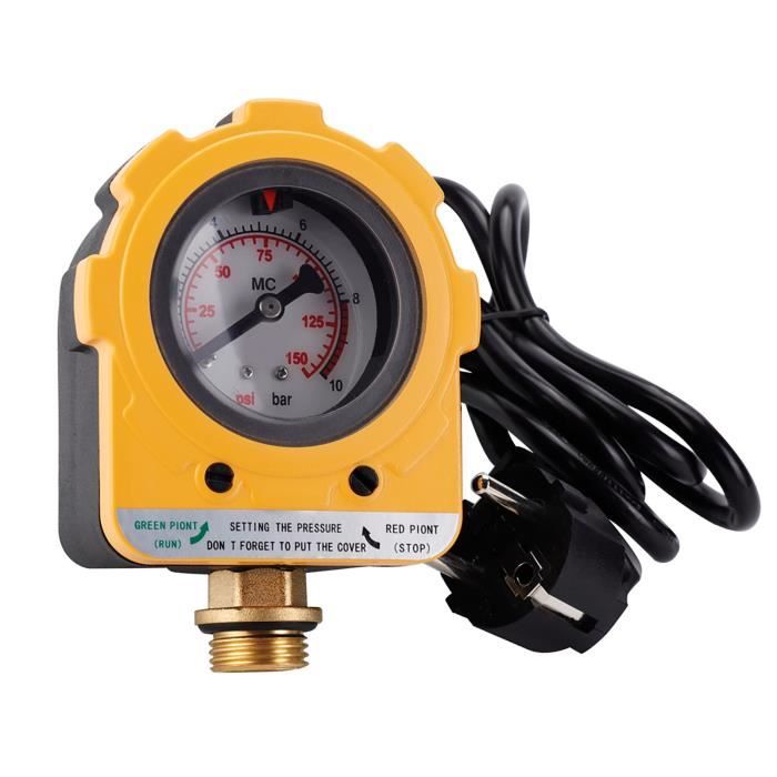 SURENHAP Pressostat Unité de contrôle de pression 220V 10 bars Commutateur électronique pour pompe à eau (prise UE) auto pompe