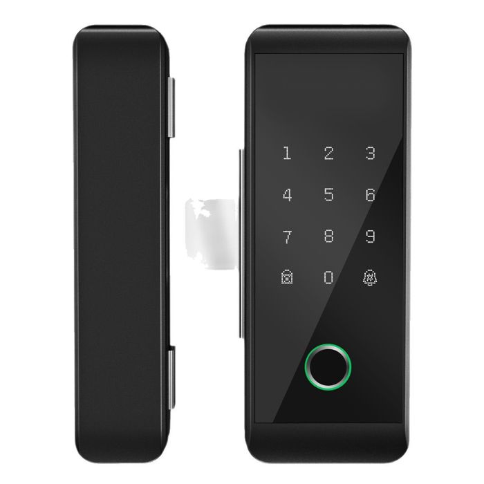 EJ.life Serrure De Porte En Verre Numérique Poignée De Porte