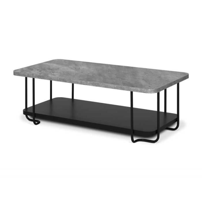 Table Basse Rectangulaire Metal Beton Cire Fonce Sohva L 120 X L 60 X H 40 Achat Vente Table Basse Table Basse Rectangulaire Soldes Sur Cdiscount Des Le 20 Janvier Cdiscount