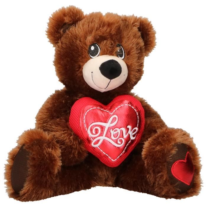 Ours en Peluche pour le St Valentin - Cadeau idéal pour le St Valentin avec  ce Ours en Peluche avec un Coeur qui dit Je t'aime - Cdiscount Jeux - Jouets