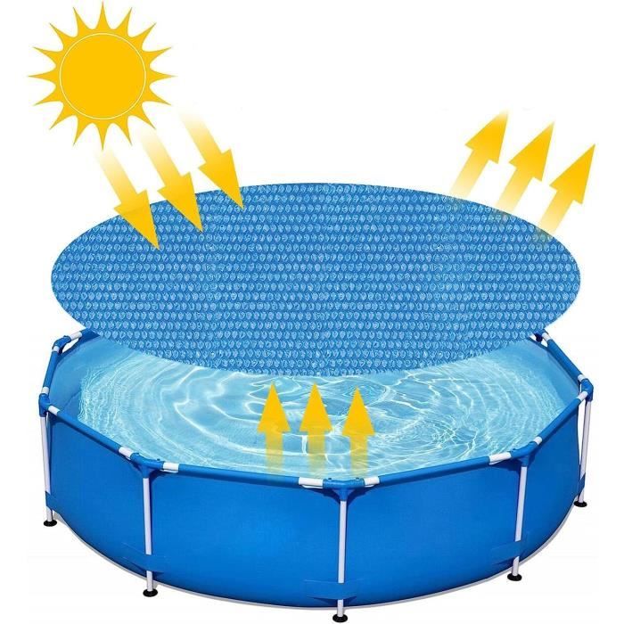 Bâche à Bulles Solaire Pour Piscine 10x5 M – Couverture Chauffante Noire Ultra Efficace, Économisez Sur Le Chauffage !