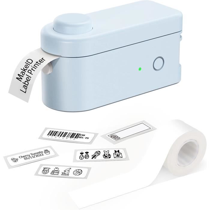Fabricant d'étiquettes avec bande, Bluetooth Sans Fil Mini Machine de  fabrication d'étiquettes Prend en charge les étiquettes multi-matériaux,  Étiqueteur .0.47 « Ruban d'étiquette pour la maison et le bureau O