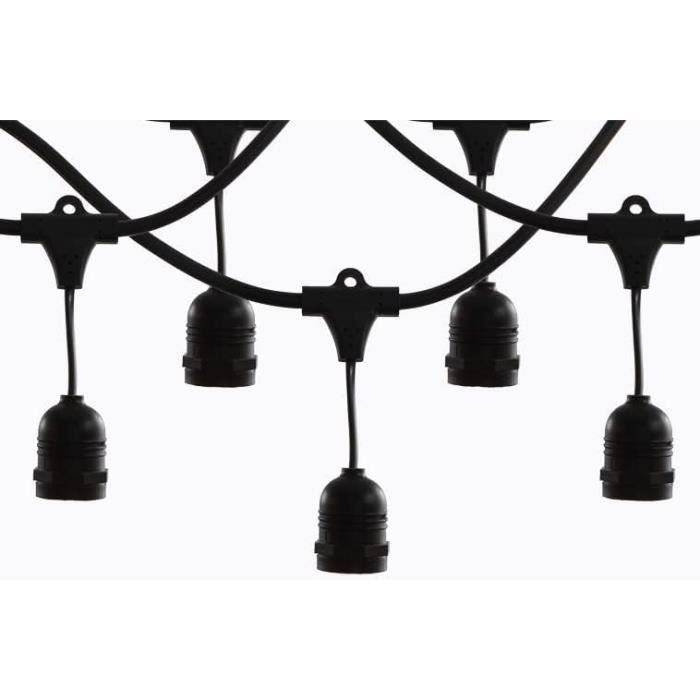 Guirlande lumineuse Thorgeon Noir 2000 W 20 m 20 main image 0