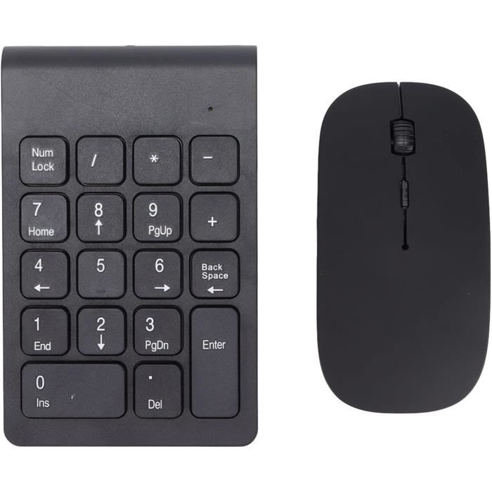 Clavier Numérique Sans Fil BONKZEBU - Mini Pavé 18 Touches Pour Ordinateur Portable Ou Bureau, Blanc, Ultra Portable